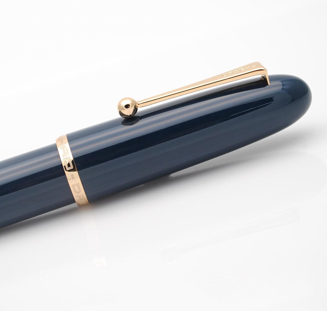 JINHAO 9019 – Pluma estilográfica Dadao Series con convertidor de tinta de alta capacidad (azul oscuro, punta fina de 0.020 in)