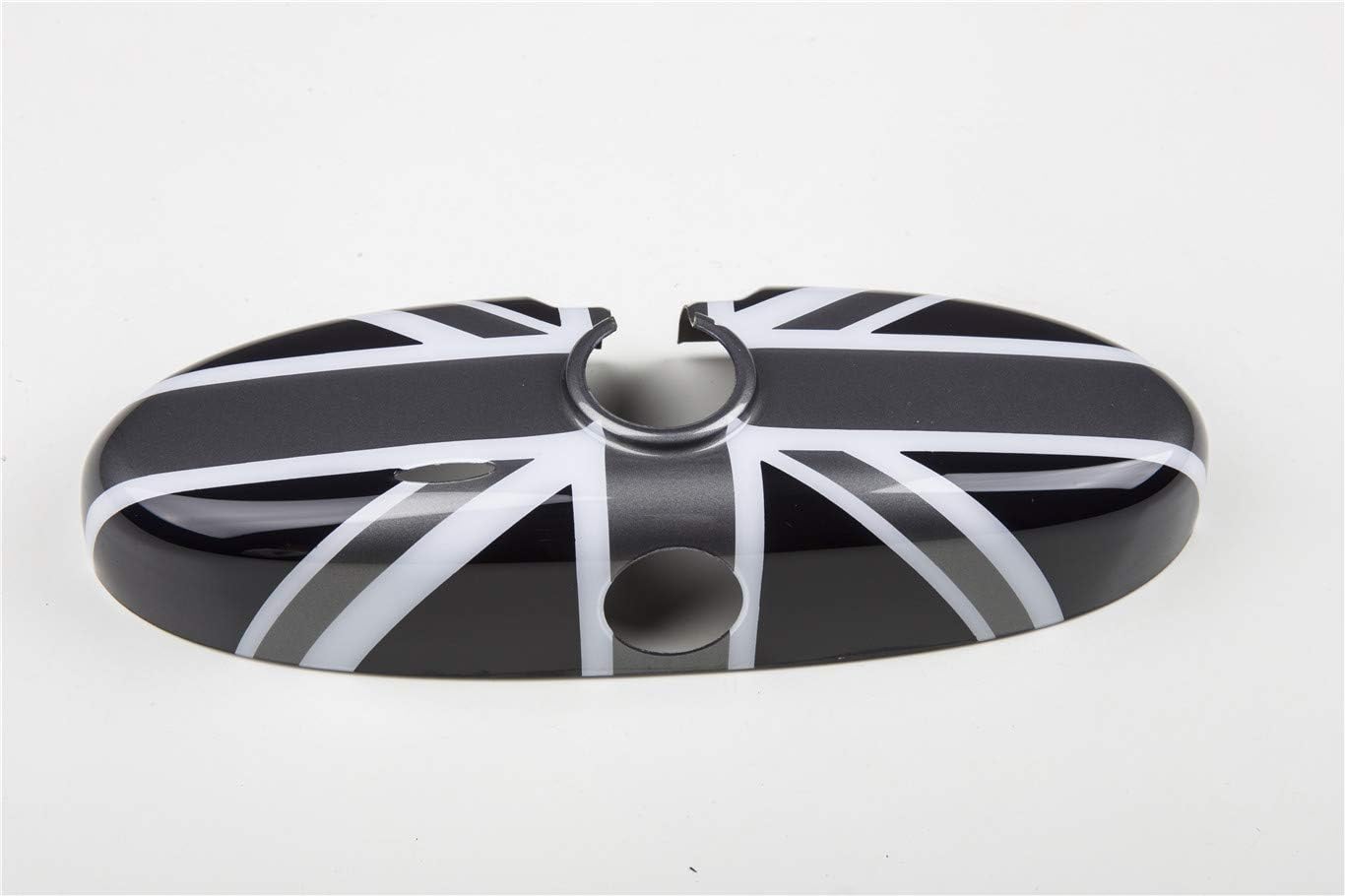 Cubierta adhesiva ABS con bandera del Reino Unido, color negrogris, para Mini Cooper ONE S JCW R56 Hatchback R57 Covertible R58 Coupé (cubierta de