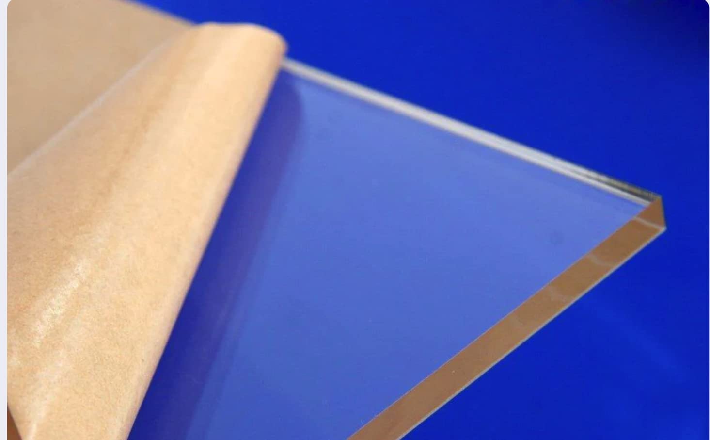 Lámina de plástico de plexiglás acrílico, 0.220 “- 14” de grosor transparente (30 x 48 pulgadas, 1)