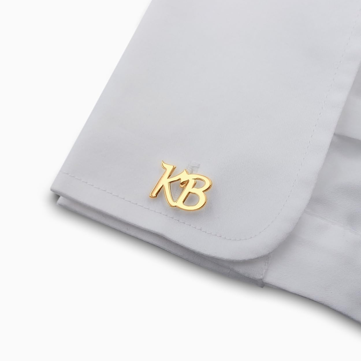 Custom Engraved Cufflinks – A-Z Initial Alphabet Letter Cuff links – Gift for Men Dad Birthday Wedding Groom Groomsmen Anniversary