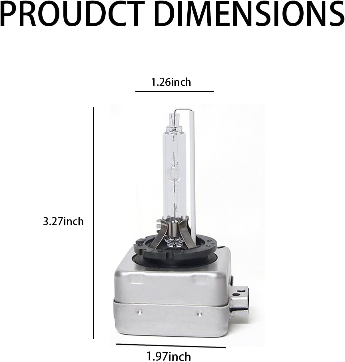 ZBGUN Paquete de 2 bombillas HID de xenón para automóvil, D1S impermeable ultra brillante, accesorios de repuesto de iluminación multifuncionales,