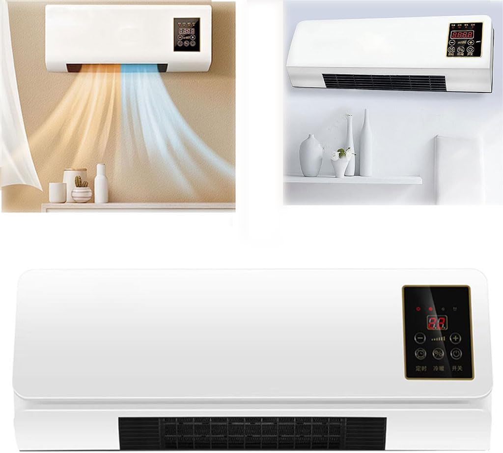 KAMNIK Mini aire acondicionado, mini ventilador de refrigeración y calefacción, mini ventilador de aire portátil de 2000 W, conjunto de aire