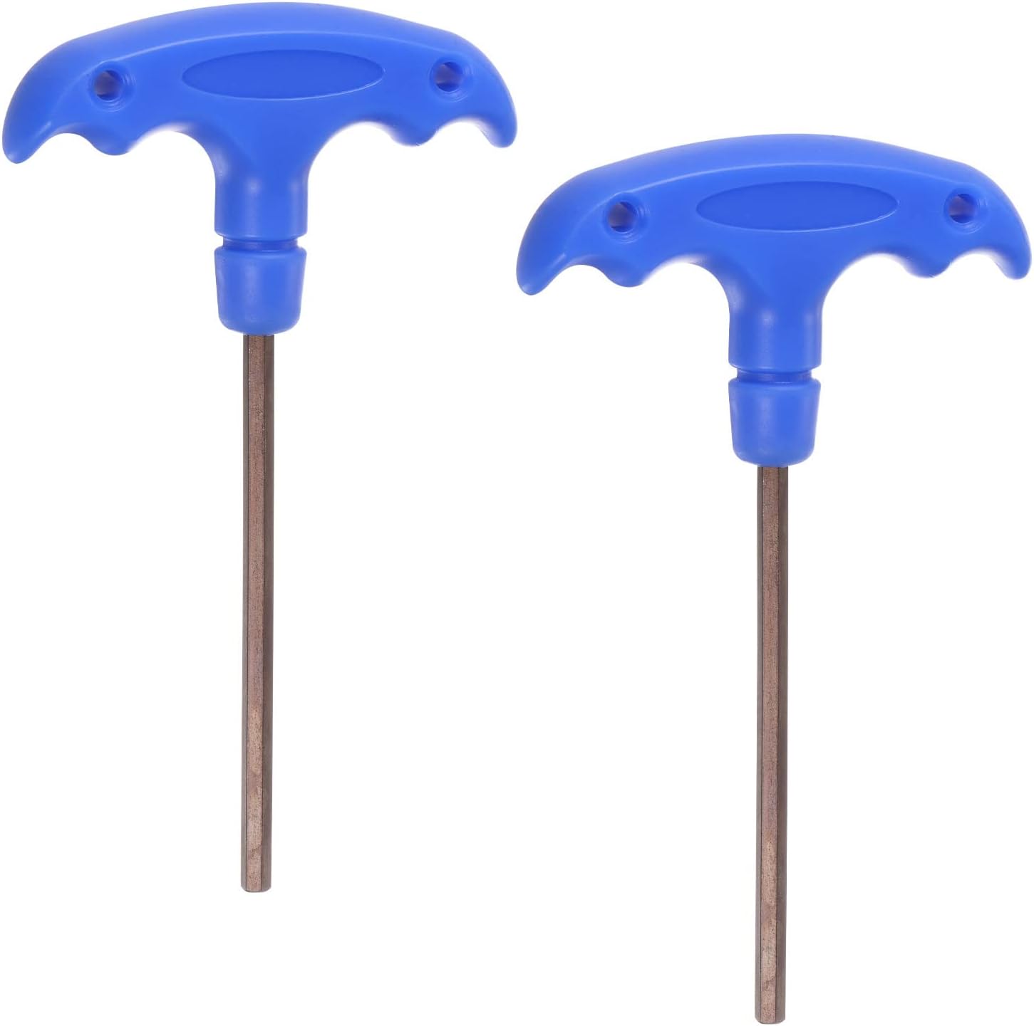 2 unids H4 T-Handle Llave hexagonal Llave 0.157 in S2 Acero T-Key Hexágono Interior Herramienta de reparación