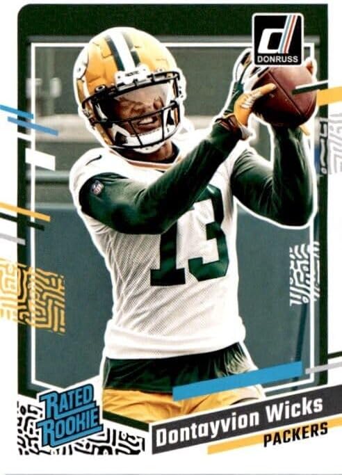Green Bay Packers 2023 Donruss Factory Sealed HUGE 16 Card Team Set with Jordan Love Plus 6 Rated Rookie Cards including Jayden Reed and Luke