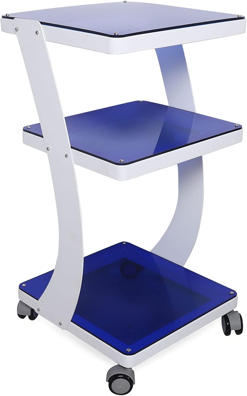 CNCEST Carrito de 3 capas para salón de spa, carrito de carrito, soporte de máquina de belleza resistente para máquina de belleza con rueda