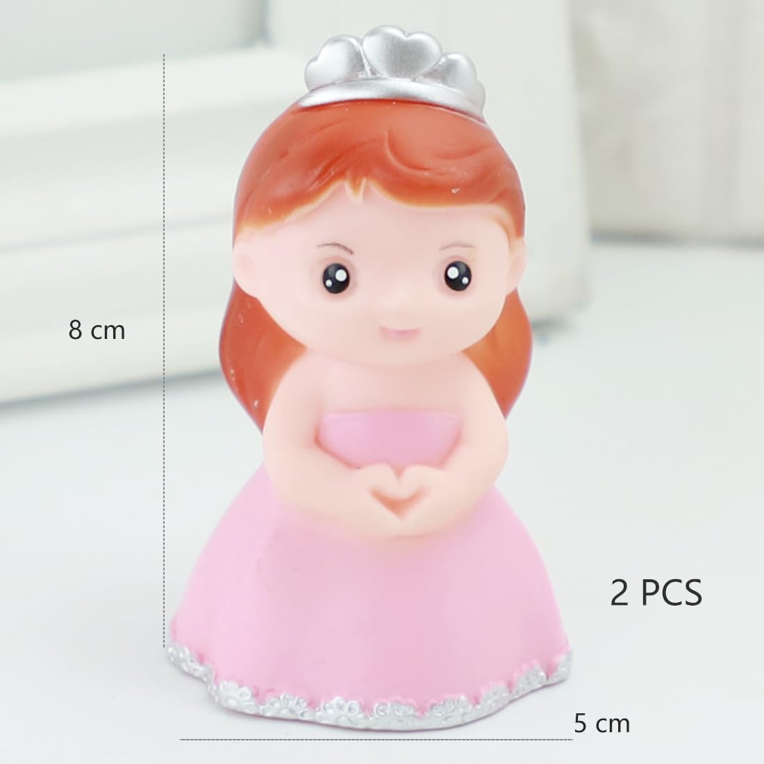 10 figuras de princesa para niña, castillo, decoración de princesa, decoración de pastel de dibujos animados, rosa, decoración de fiesta de feliz