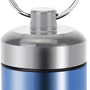 Pastillero para llavero, portátil, de aleación de aluminio, impermeable, pastilleros para bolso, pequeños pastilleros para viajes al aire libre, Pastillero para llavero, portátil, de aleación de aluminio, impermeable, pastilleros para bolso, pequeños pastilleros para viajes al aire libre,