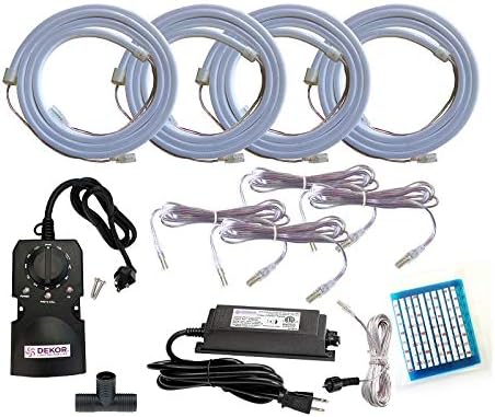 DEKOR Tira de luces LED Flex Deck (kit completo de luces de cuerda)