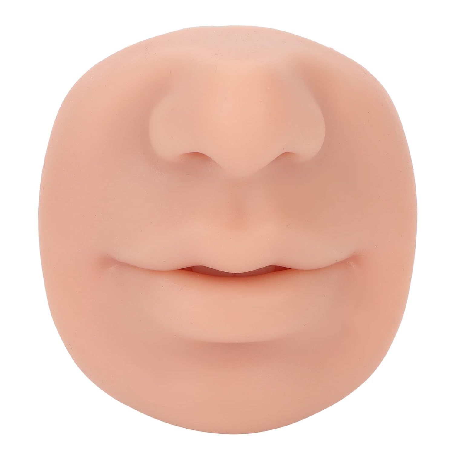 Modelo de nariz de silicona, modelo de piercing de labios de silicona suave, piel de práctica de tatuajes, nariz falsa realista, modelo de cara