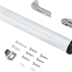 Cierrapuertas silencioso, amortiguador neumático, localizable (plateado) Cierrapuertas silencioso, amortiguador neumático, localizable (plateado)