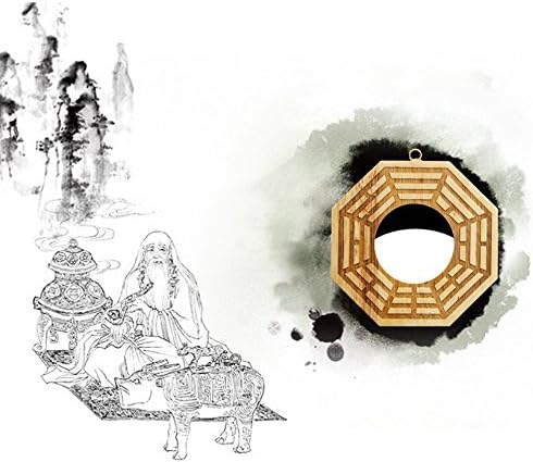 Better us Chino Feng Shui madera Bagua espejo 6 pulgadas Fengshui ba gua Espejos (Cóncavo)
