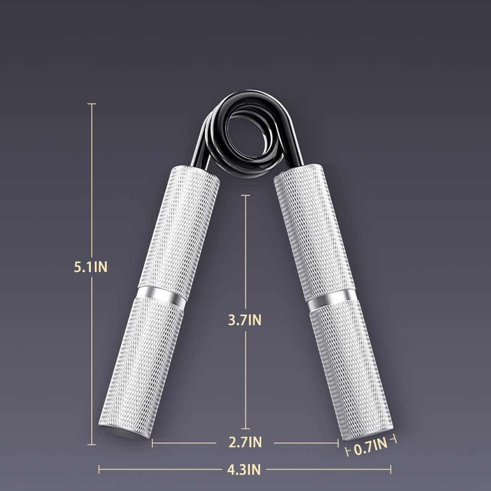 Entrenador de fuerza de agarre de mano, fortalecedor de muñeca, resistencia de 50 a 350 libras, fortalecedor de agarre de mano de metal para manos y