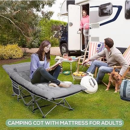 YYET – Almohadillas gruesas para cuna, para campamento, colchón de algodón de 75 x 29 pulgadas, XL, tapete de dormir con parte inferior impermeable,