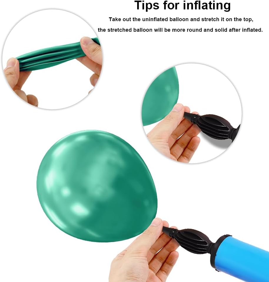 Globos verdes, 5 pulgadas, 50 unidades, globos cromados verdes, globos metálicos verdes, globos de aluminio, globos para decoración de fiestas, arco