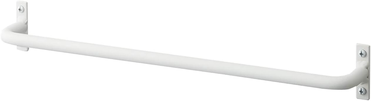 SANEI W5717-365-W Towel Rack, Iron Bar, 14.4 inches (365 mm), Made in Japan, White, Load Capacity 6.6 lbs (3.0 kg)