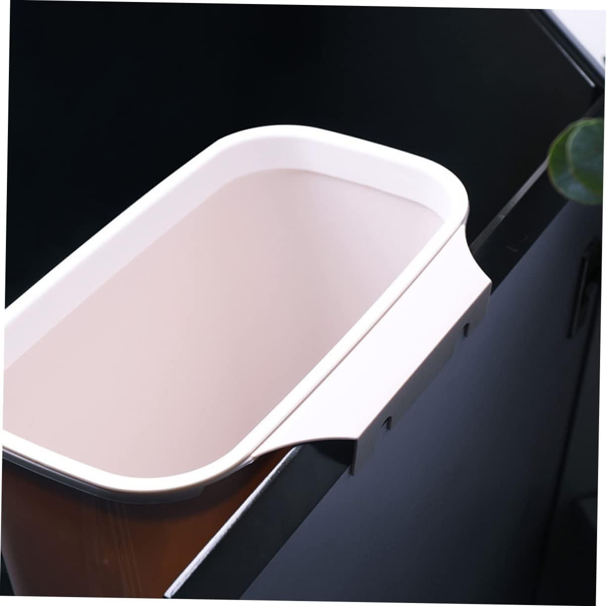 Alipis Contenedor de basura colgante para armario, caja de basura de un galón, cubo de basura de cocina, contenedor de basura para el hogar,