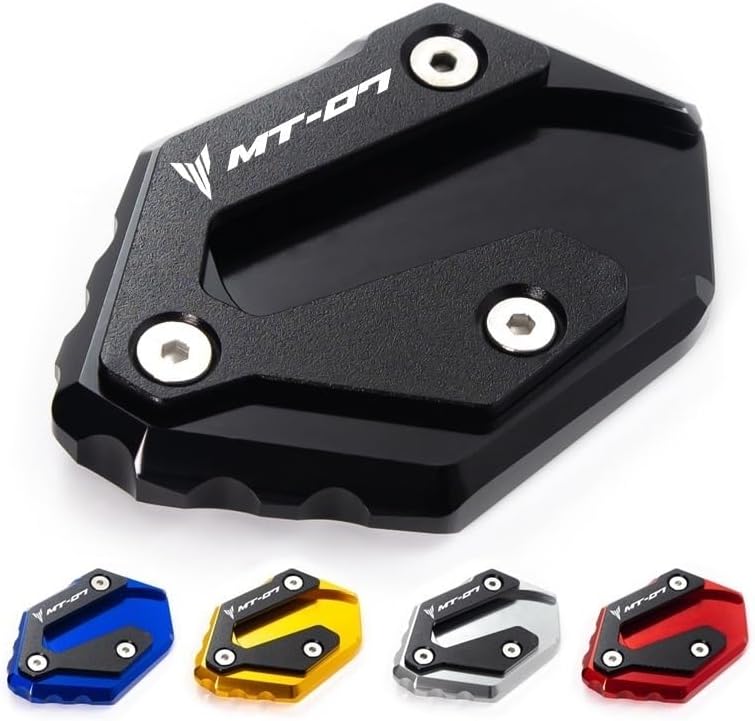 Almohadilla lateral de motocicleta para Y&AMAHA MT07 MT 07 MT-07 2014-2019 2018 2020 2021 Soporte lateral de motocicleta Ampliar extensión Kickstand