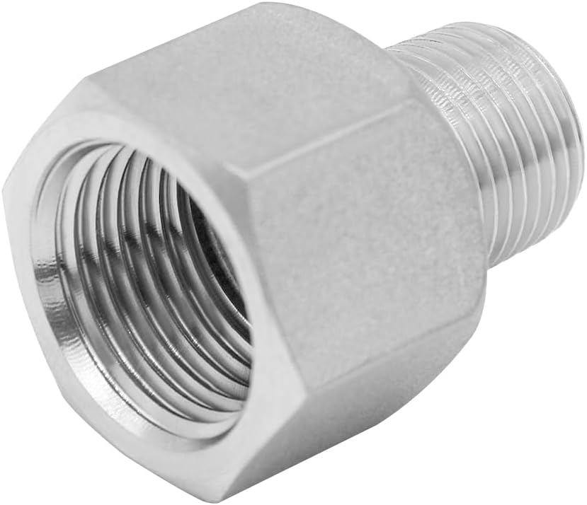 Beduan Instalación de tubería de acero inoxidable 12 “NPT rosca macho x 12” adaptador de tubo de rosca hembra NPT