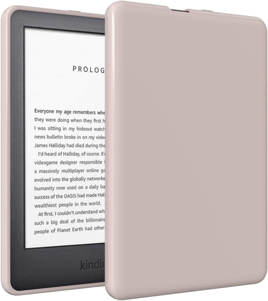 Puxicu – Funda para Kindle de 10 generación 2019 lanzada 6 pulgadas, diseño delgado flexible de TPU mate para tablet Kindle de 10 generación 2019 de