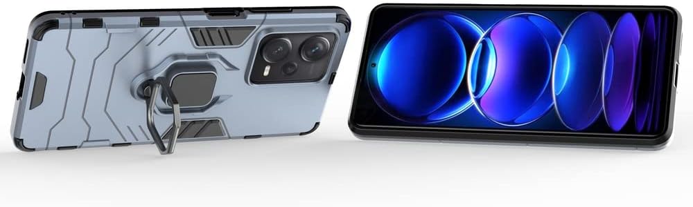 Kukoufey Funda para Xiaomi Redmi Note 12 Pro Plus Caso,Funda de soporte para Xiaomi Redmi Note 12 Pro+5G Case Azul