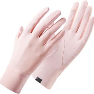 1 par de guantes de verano antideslizantes de silicona con apertura en la punta de los dedos, con logotipo impreso Suncreen Ice Silk Guantes finos 1 par de guantes de verano antideslizantes de silicona con apertura en la punta de los dedos, con logotipo impreso Suncreen Ice Silk Guantes finos