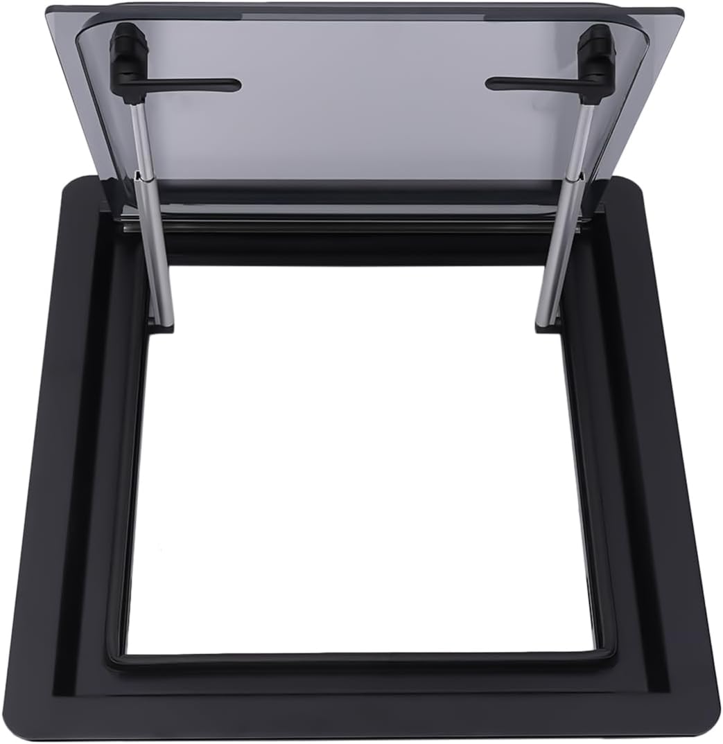 CNCEST Puerta de ventilación con bisagras para caravana, caravana, cámper, 18 x 20 pulgadas, ventana de salida de autocaravana para caravana,