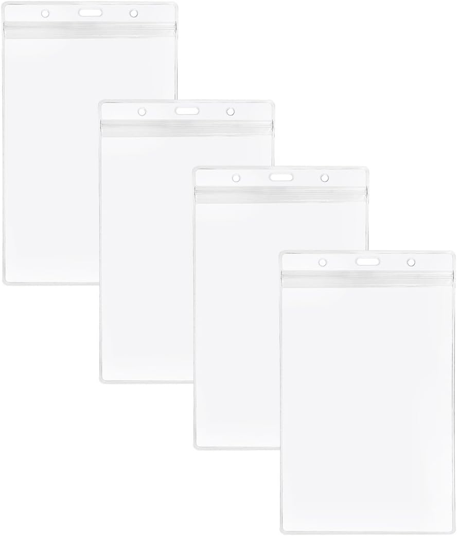 12 soportes transparentes extra grandes de 6 x 4 pulgadas para pasaporte, efectivo, billetes de avión, recibos, tarjetas de crédito, etc