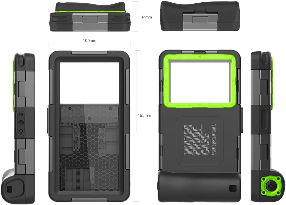 (2 generación) Funda universal impermeable para teléfono para la mayoría de las series Samsung Galaxy y iPhone, carcasa impermeable de fotografía