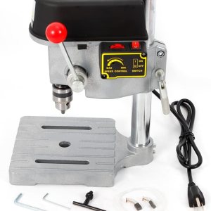 110V 340W Mini Taladro Eléctrico de Mesa Taladro Eléctrico Herramientas Eléctricas 0.039 in-0.394 in USA, 60 Hz Comercial de 3 Velocidades Ajustable 110V 340W Mini Taladro Eléctrico de Mesa Taladro Eléctrico Herramientas Eléctricas 0.039 in-0.394 in USA, 60 Hz Comercial de 3 Velocidades Ajustable