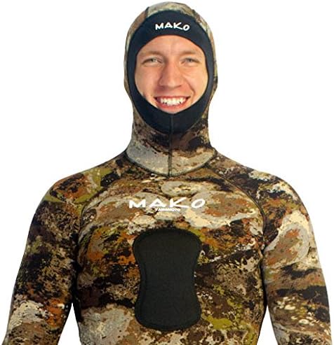 Traje de neopreno de pesca submarina 3D Yamamoto Reef Camo de 0.197in, 2 piezas