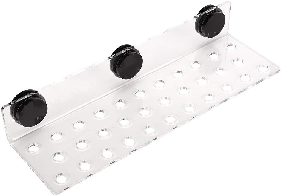 TOPINCN Coral Frag Rack Acrílico Magnético Coral Frag Soporte Soporte Coral SPS Botón Base para acuario de pecera (32 agujeros)