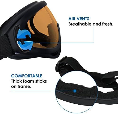 SPOSUNE Gafas de motocicleta Airsoft, protección UV400, gafas de motocross, gafas de seguridad para hombres y mujeres