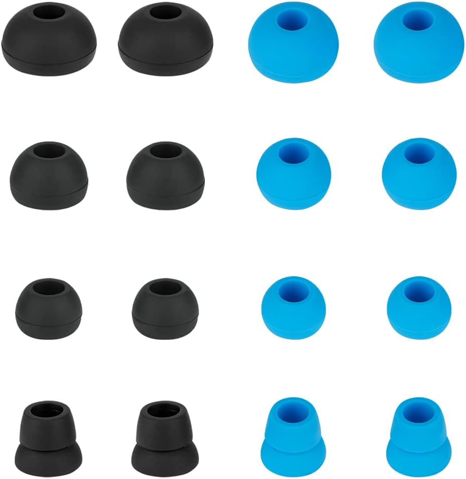 Puntas de repuesto de auriculares de silicona compatibles con auriculares inalámbricos Powerbeats 123 de Dre, tapa para auriculares (8 pares)