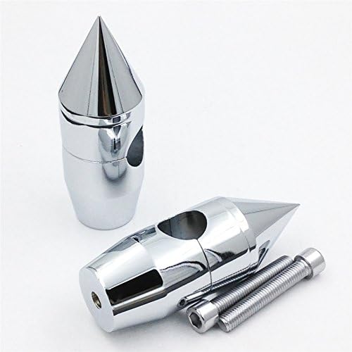 HTTMT MT030-005-1 “- 1” pulgadas Spike elevadores de manillar compatibles con Harley Cruisers Choppers Metrics Victory CROMADO