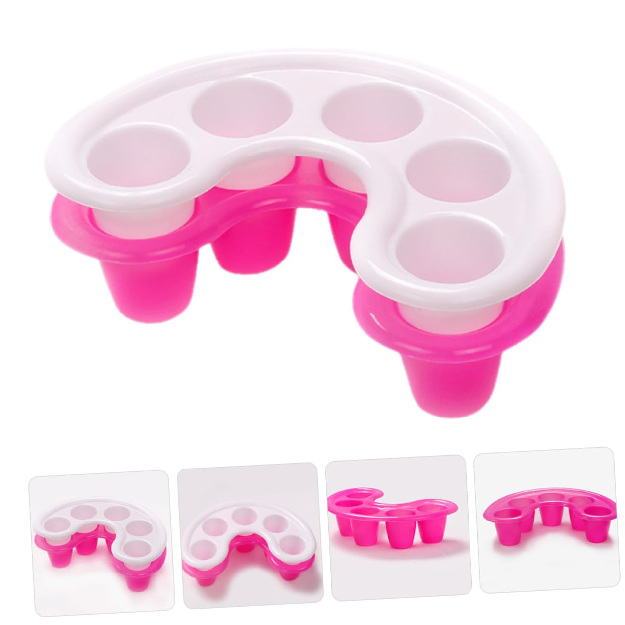 FOMIYES Cuenco de remojo de uñas, 2 unidades, cuenco de remojo de uñas, accesorio de arte de uñas, recipiente para exfoliación, recipiente de remojo