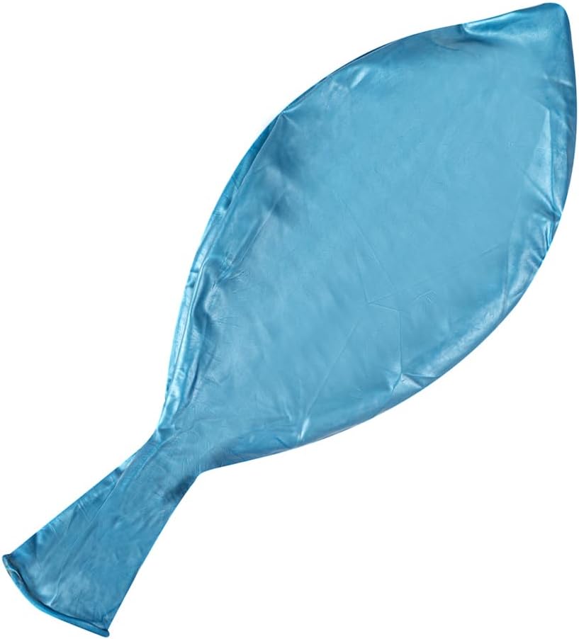 Balloonify – Globos gigantes de 36 pulgadas, 10 globos gruesos, látex fuerte, relleno de helio o aire, globos redondos gigantes azules metálicos,