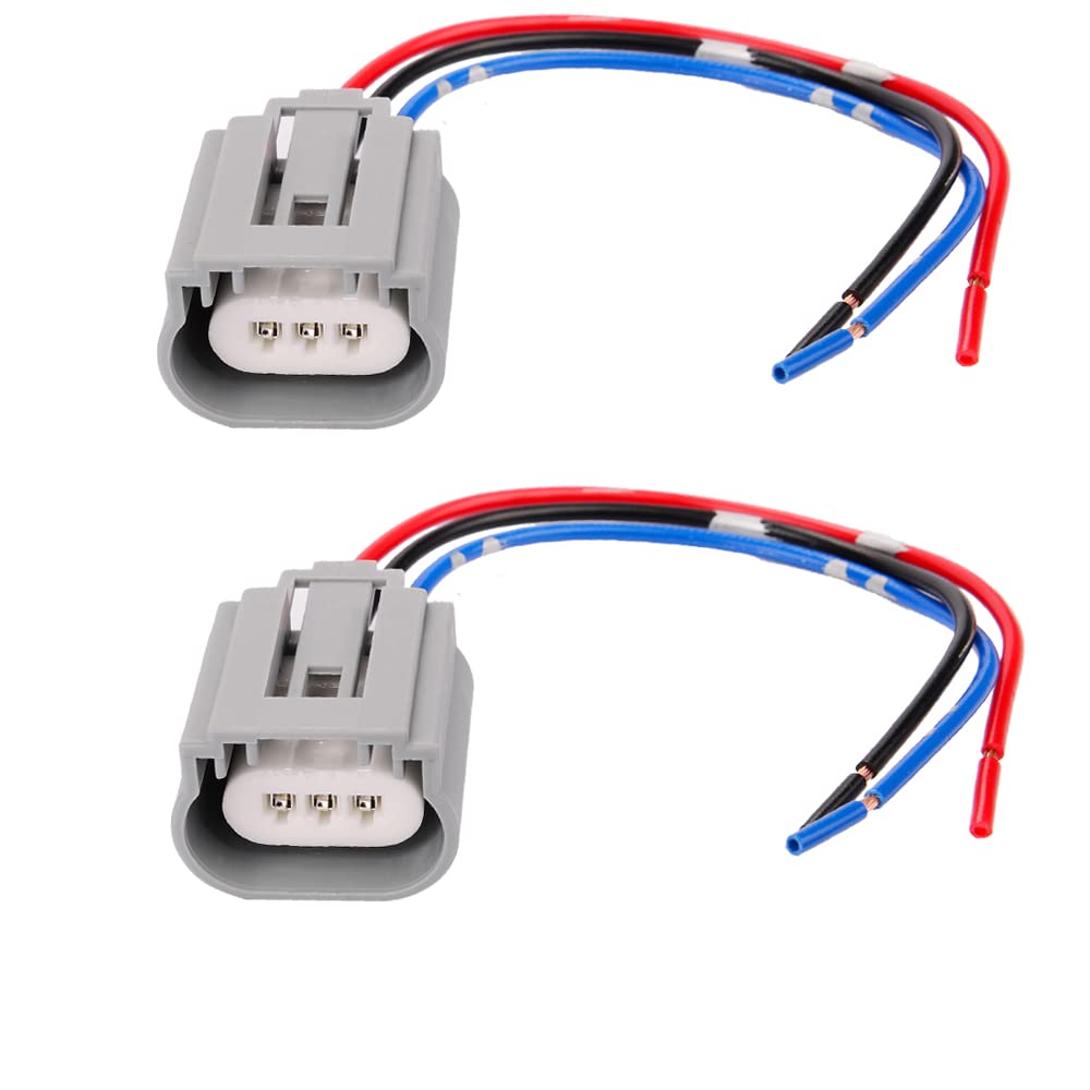 H13 9008 Adaptador de enchufe de cable hembra Arnés de cableado para faros H13LL Lámparas Bombillas Paquete de 2