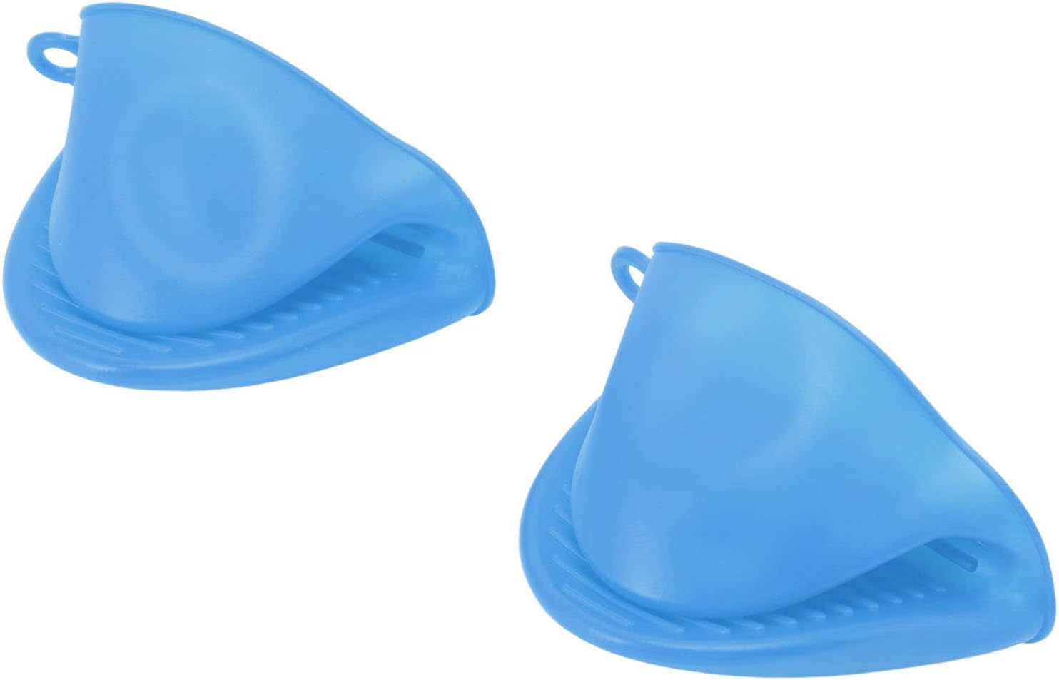 Juego de 2 ollas de silicona para freidora y clip de mano, olla de silicona rectangular resistente al calor, forros de silicona para freidora de