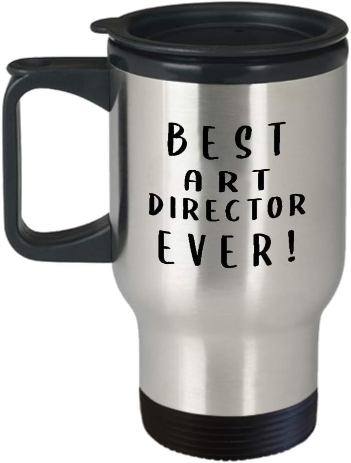 Gifts for BestEverArt Director Travel Mug Insulated Coffee Tumbler – Artist Dept Creative Department Team Design Advertising Office Funny Cute Gag