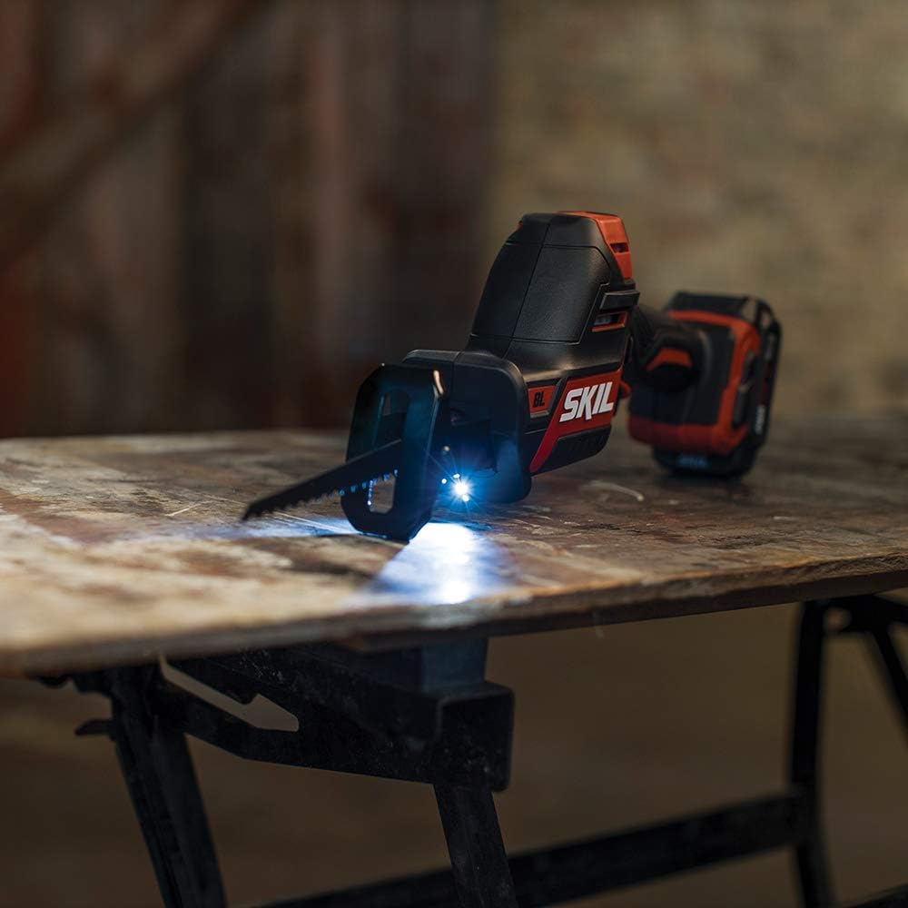 SKIL Kit combinado de 2 herramientas PWRCore 12 sin escobillas 12V 12 pulgada taladro inalámbrico y sierra recíproca compacta sin escobillas,