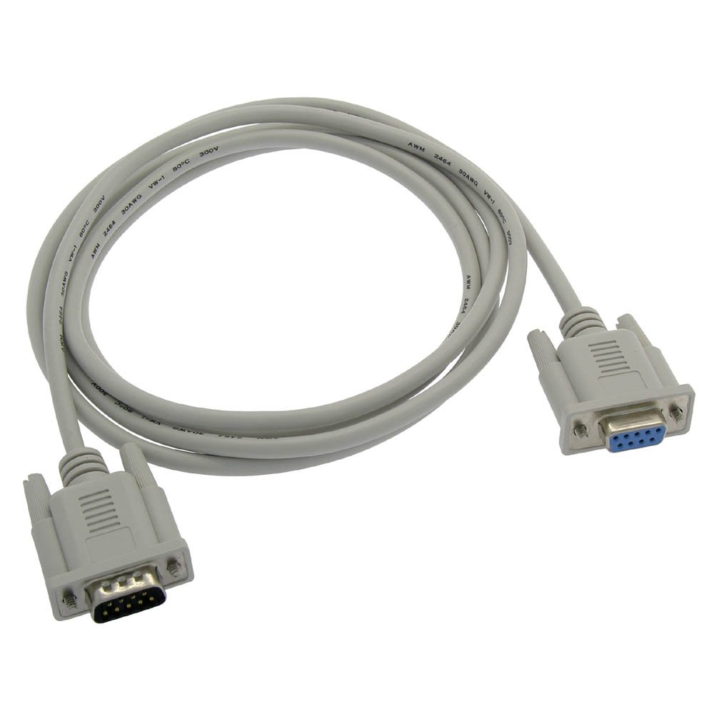 Cable de módem nulo DB9-MF de 6 pies