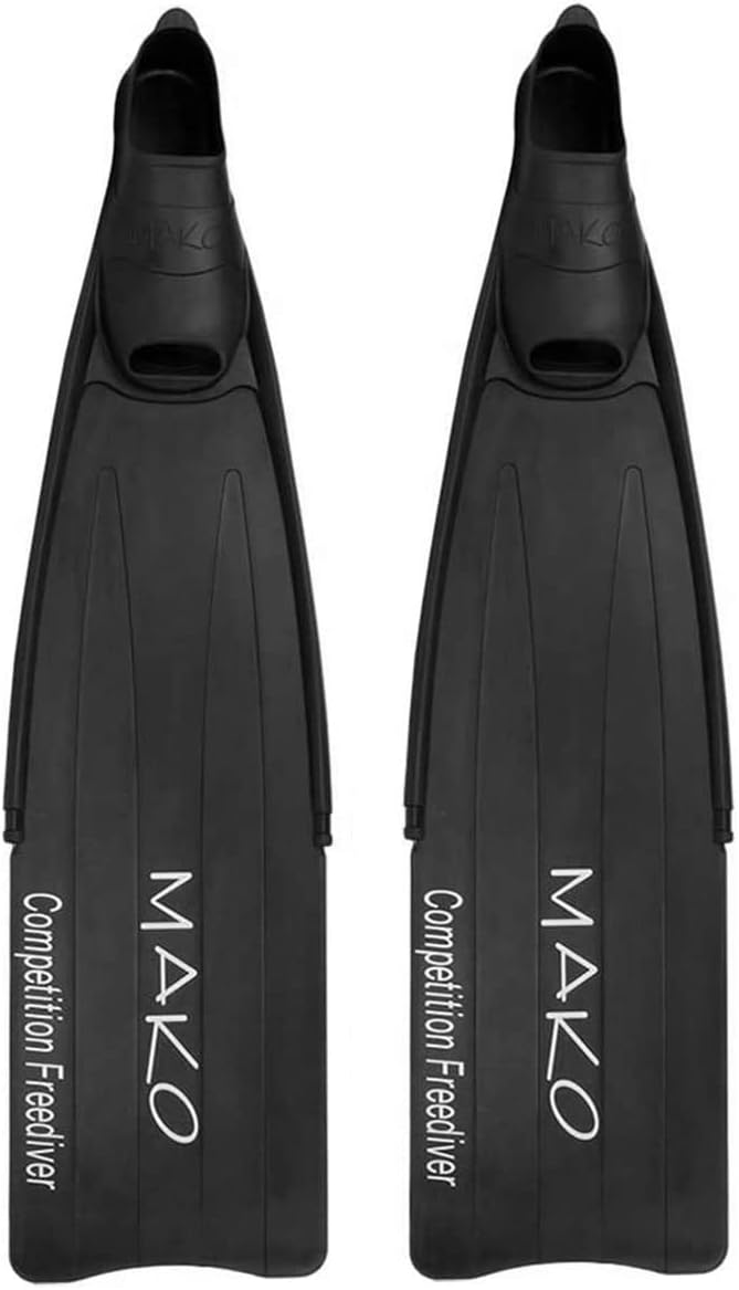 MAKO Spearguns Aletas de buceo de pesca submarina para competición  Negro