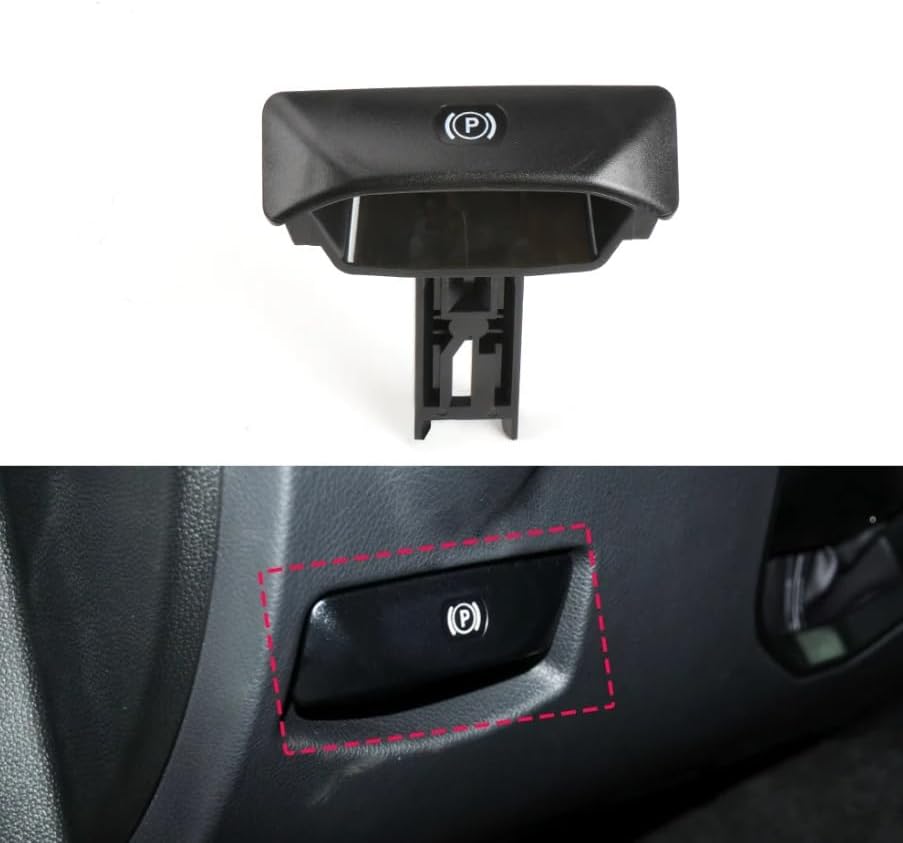 Zenger Manija de freno de mano para Mercedes Benz C E CLS GLK Clase W204 W212 2044270020 Negro Anti-desgaste Freno de estacionamiento Manija de
