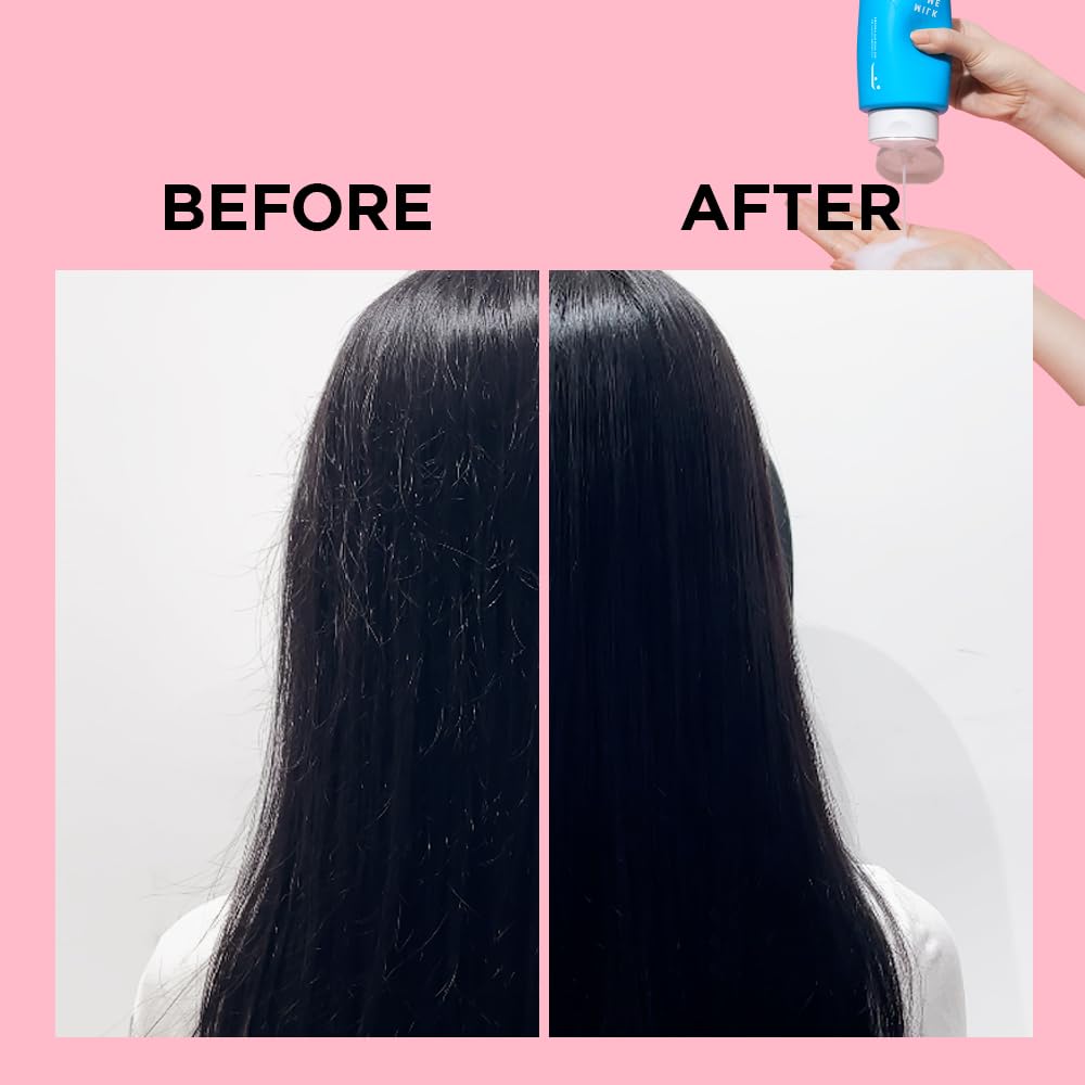 MILK ME SHAMPOO  Producto diario para el cuidado de las proteínas para el cabello reparador hidratante voluminizador para cabello seco dañado con