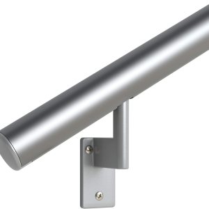 Juego completo de barandilla, con tapas empotradas, perfil redondo de 1.6 pulgadas Juego completo de barandilla, con tapas empotradas, perfil redondo de 1.6 pulgadas