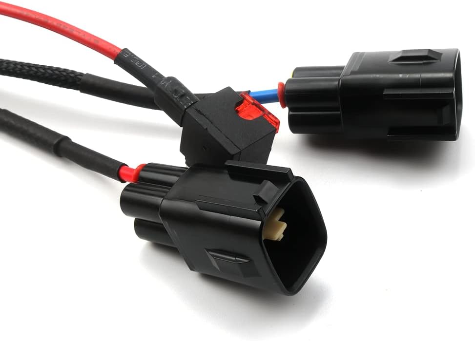 Compatible con arnés de conversión de faros delanteros LED OEM Toyota Tundra con arnés adaptador DRL 2014-2019 (con arnés de alimentación DRL)