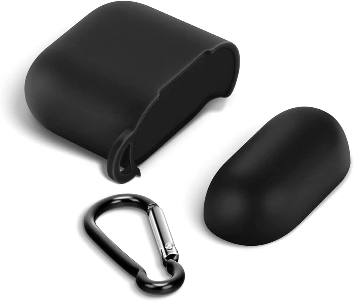 Funda compatible con AirPods de 2 y 1 generación para Star Wars Mandalorian This is the Way con llavero funda de silicona duradera que absorbe los