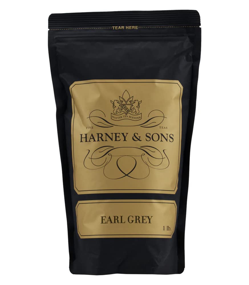 Harney & Sons Earl Grey – Té suelto de 16 onzas, té negro con bergamota