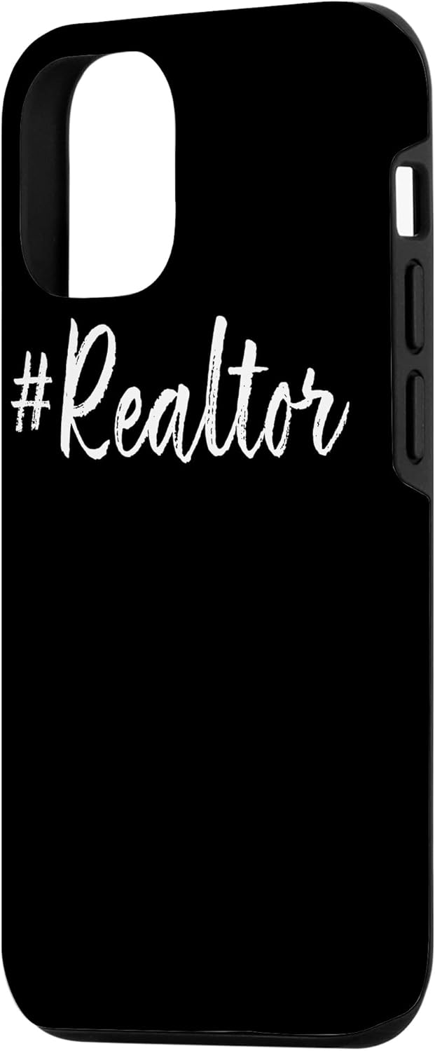 iPhone 13 Pro Hashtag Realtor Agente de bienes raíces Regalos de negocios Estuche divertido con cita
