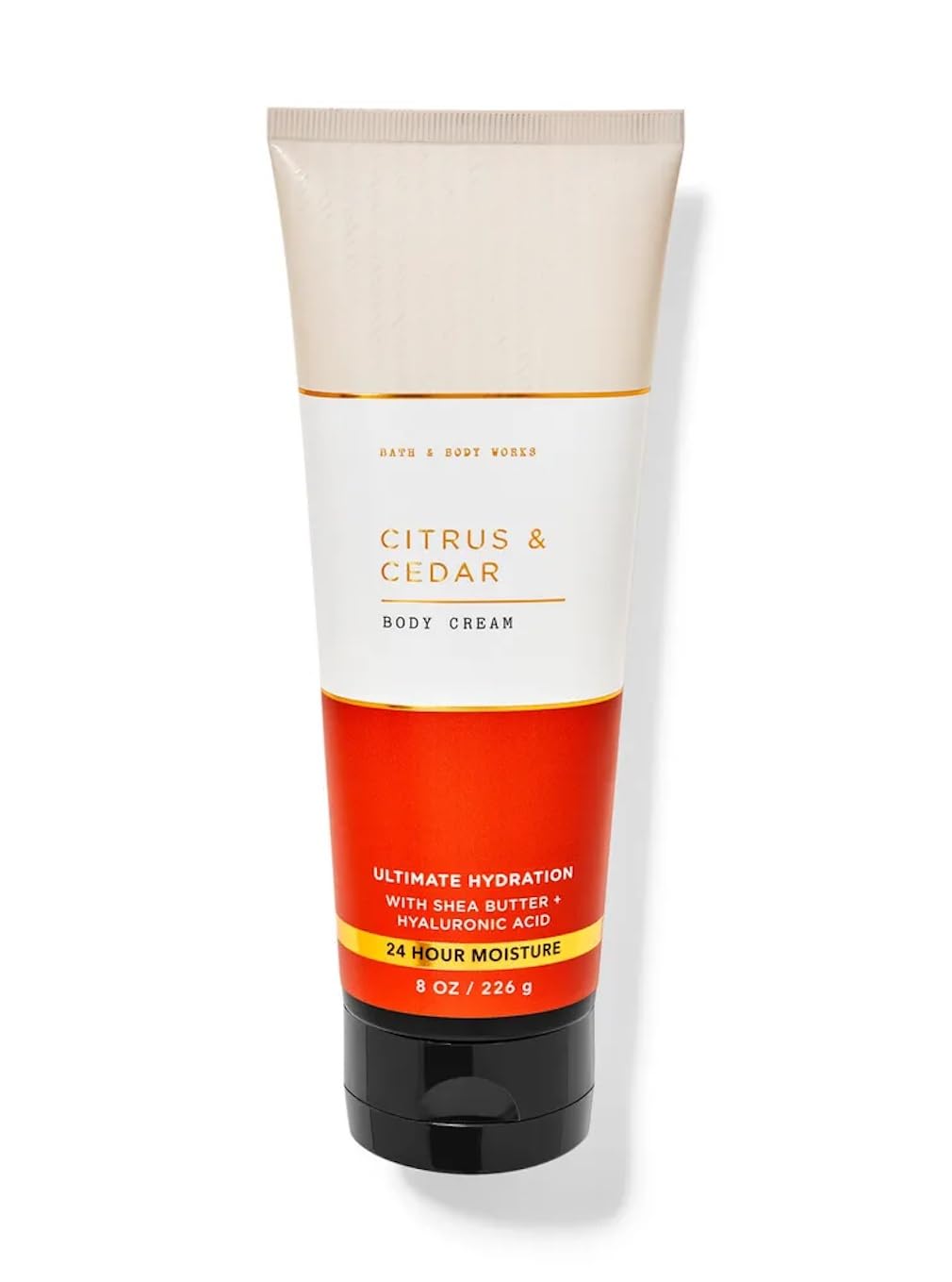 Bath and Body Works – Crema corporal de ácido hialurónico para hombres, 8 onzas (cítricos y cedro)